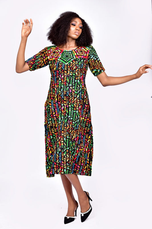 Madara African Print Ankara dress