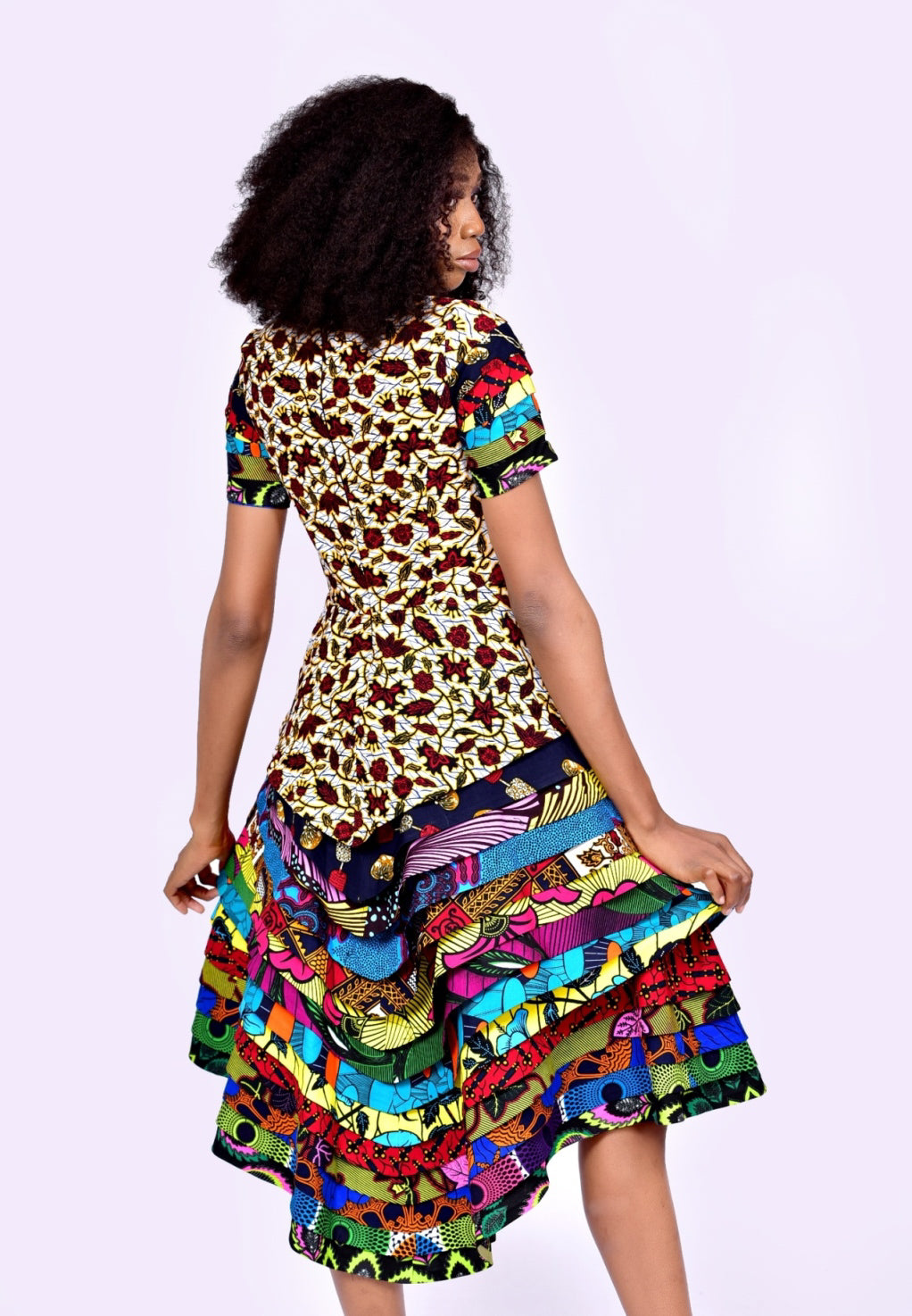 African Print Ankara Layered Dress