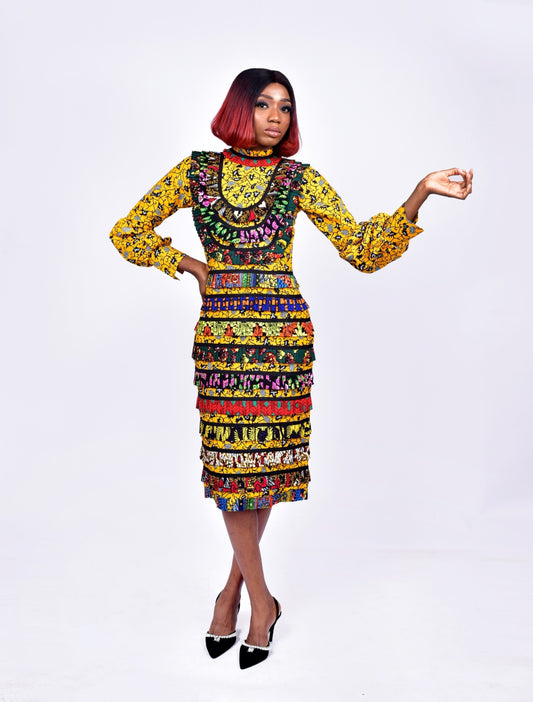 Mayen African Print Ankara Dress