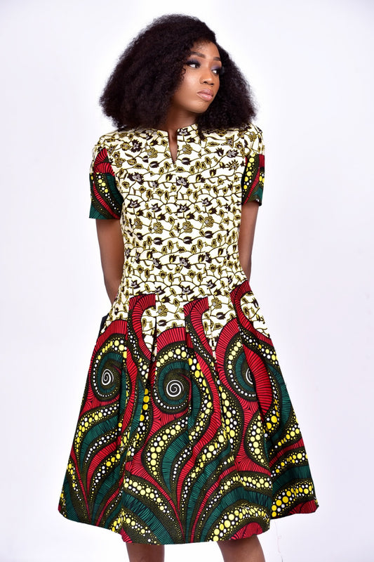 Aniebiet African Print Ankara Dress