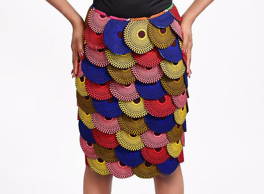 Unwana African Print Ankara Skirt