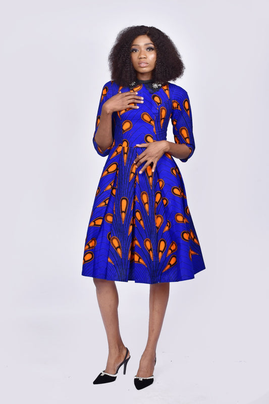 Akanimo African Print Ankara Dress