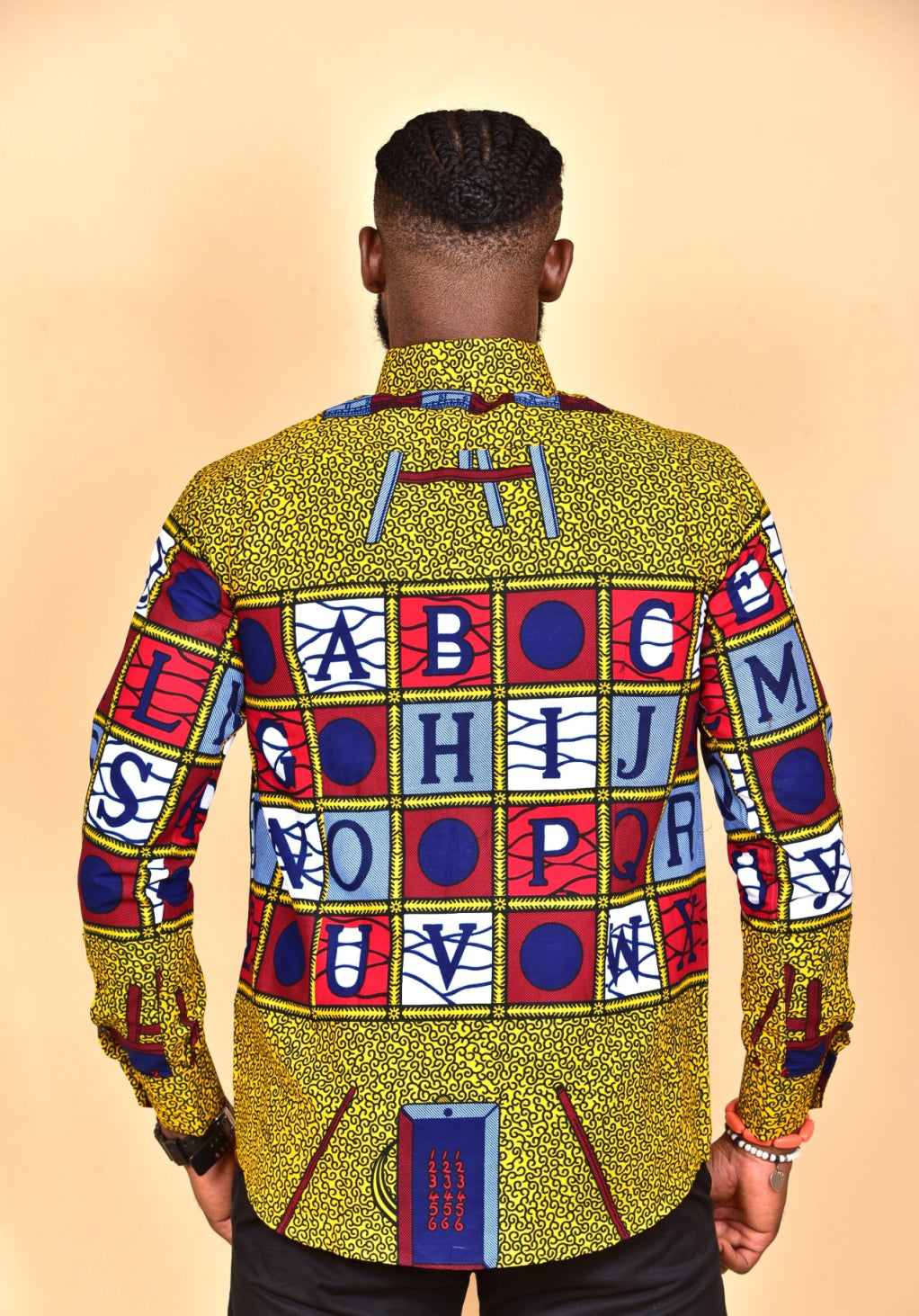 Alphabet African Print Ankara Shirt