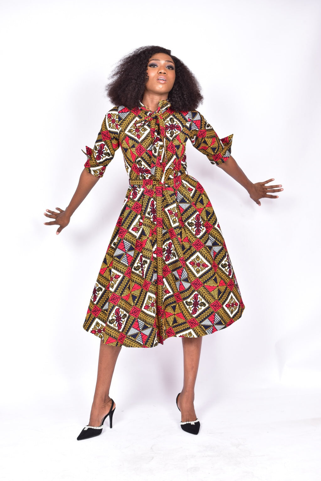 Offiong African Print Ankara Dress