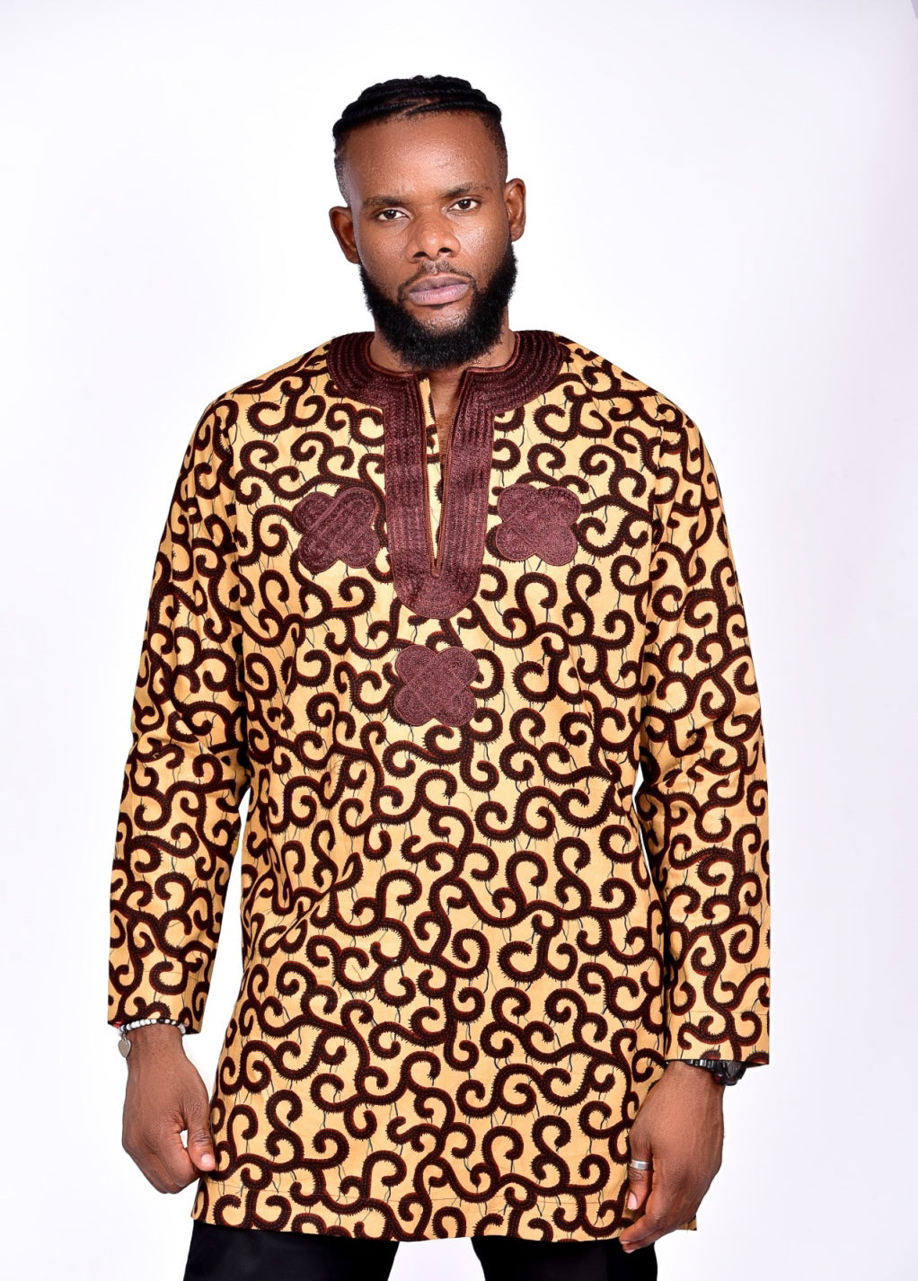 Danshiki African Print Ankara Shirt