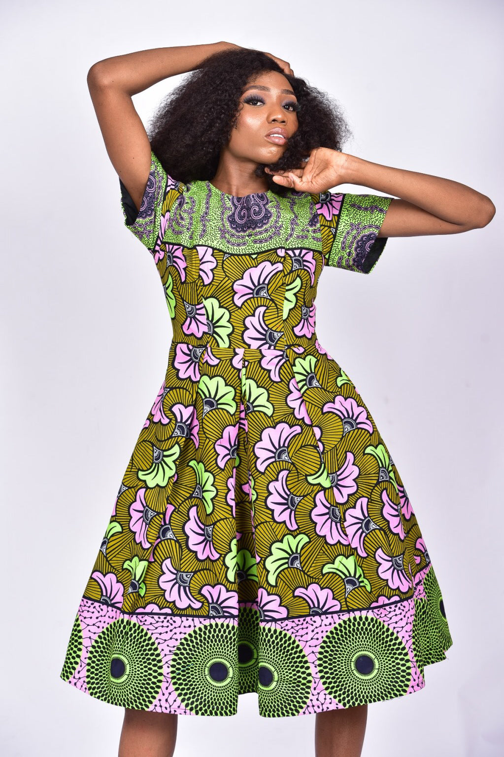 Iquo African Print Ankara Dress