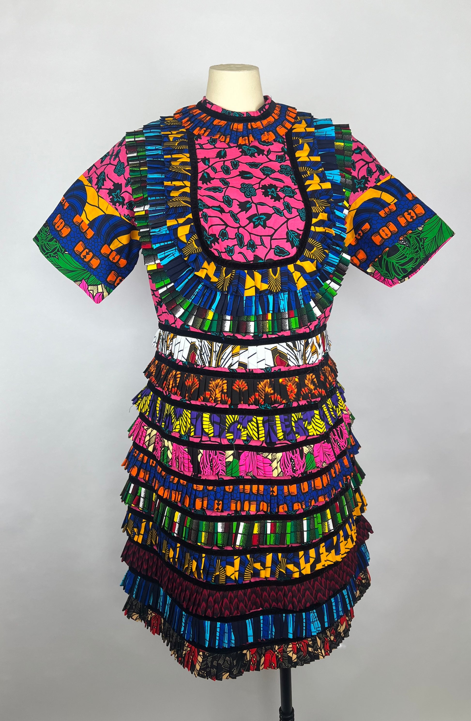 layered ankara dress Shop African Print Ankara Maxi Layered Dress- Mira Dress| FROKOR Afrokora.com