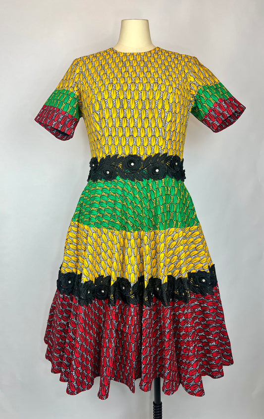 Aniema African Print Ankara Dress